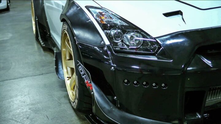 Rocket Bunny Full Wide Body Aero Kit with Wing for 2009-16 Nissan GT-R ...