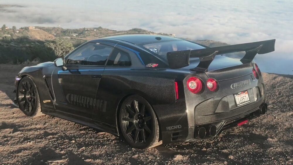 GT-RR Carbon Fiber Lower Inner Door Trim (J-Shaped Piece) (2pc set