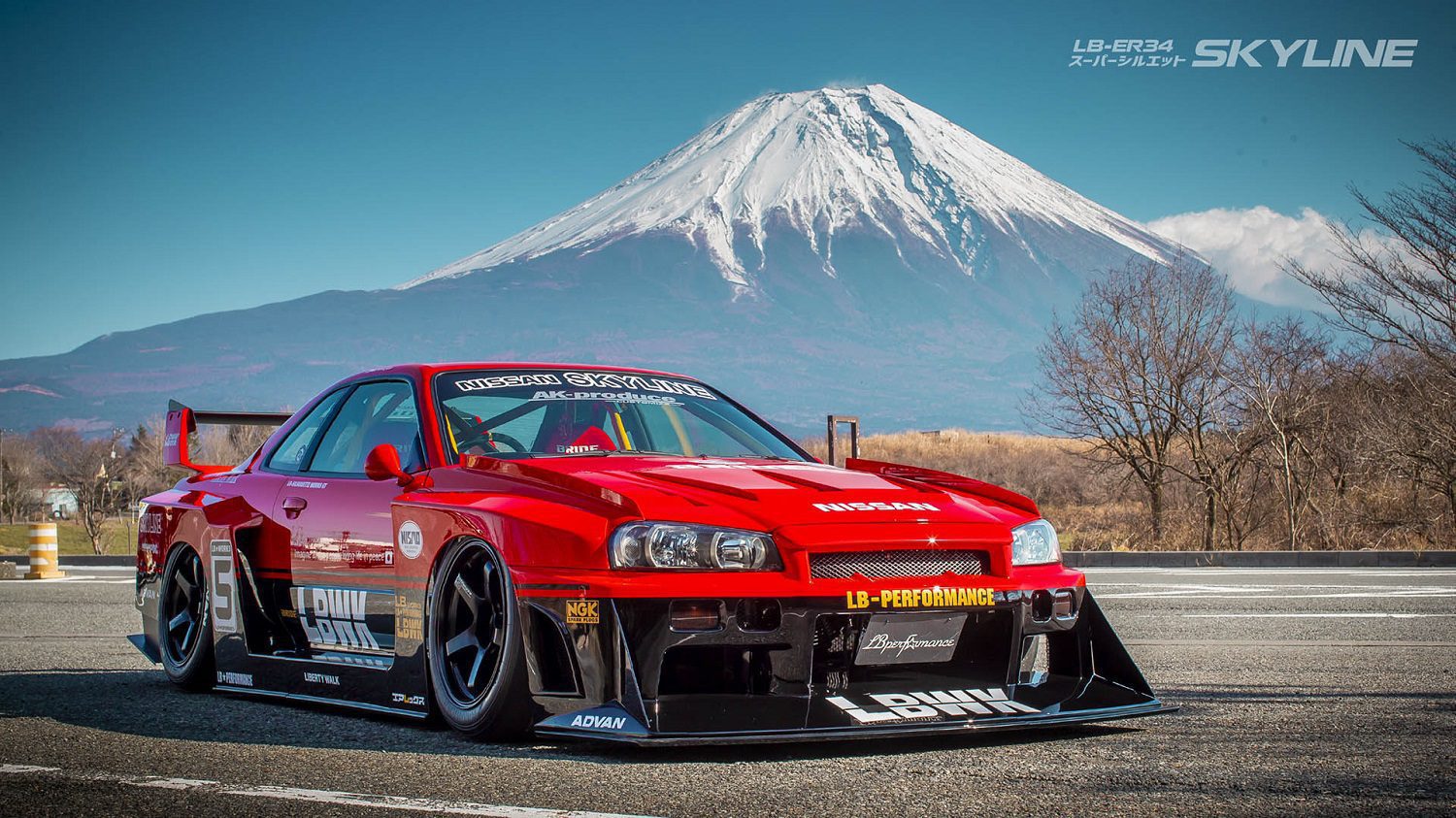 Liberty Walk LB Super Silhouette Widebody Kit for R34 Nissan